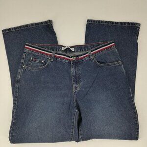 Vtg Tommy Hilfiger Ribbon Waist Straight Cut 14